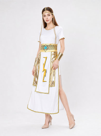 Greek-Style Cosplay Dress with Slit