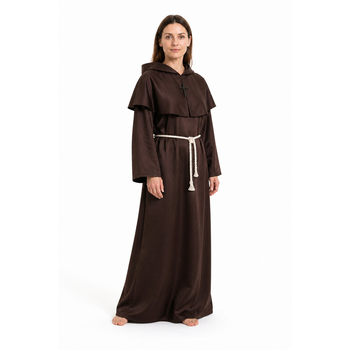 Long Robe with a Pointed Hood and Belt product detail