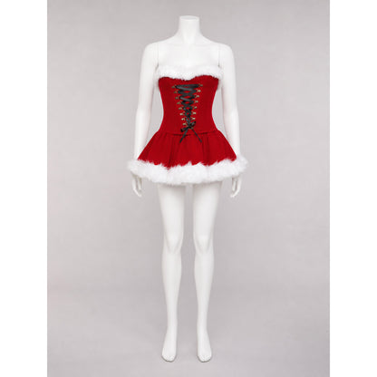 Christmas Character Costume with Fur Trim lifestyle