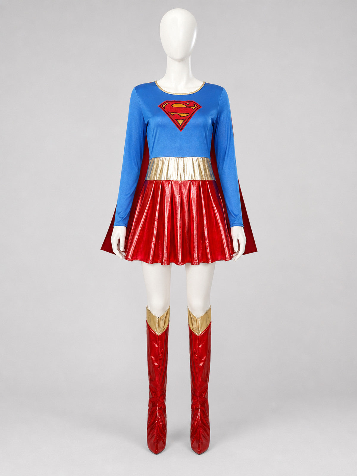 Superhero Costume: Dress with Boot Covers for Cosplay Costume Dresses detail