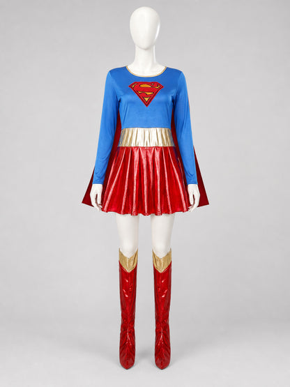 Superhero Costume: Dress with Boot Covers for Cosplay Costume Dresses detail