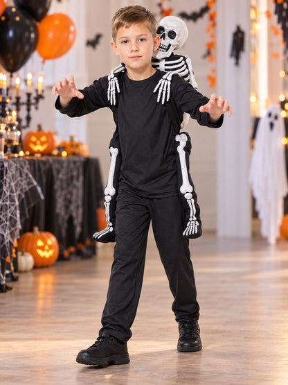Carnival Costume with White Skeleton on the Back