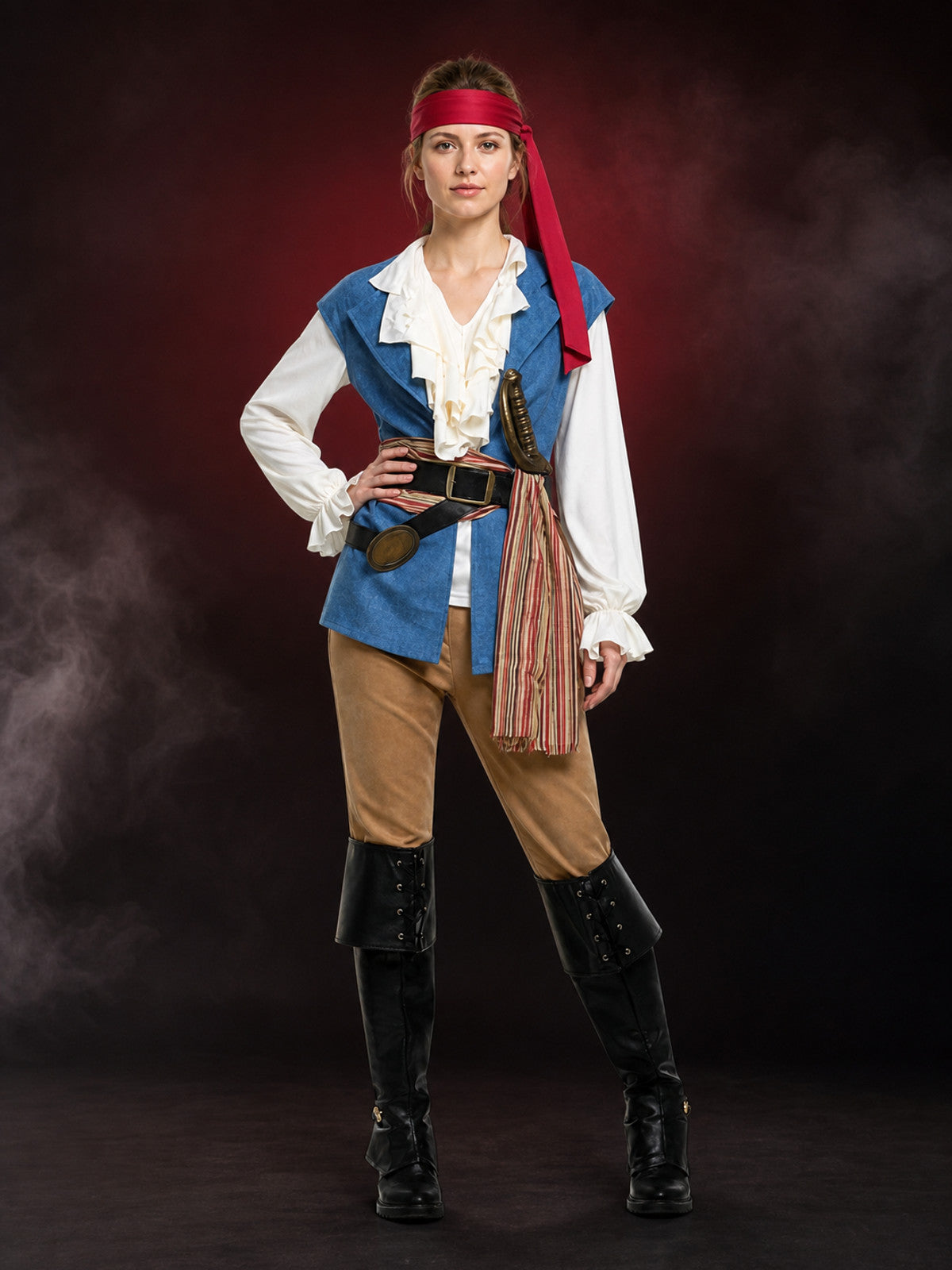 Classic Pirate Carnival Costume for Halloween