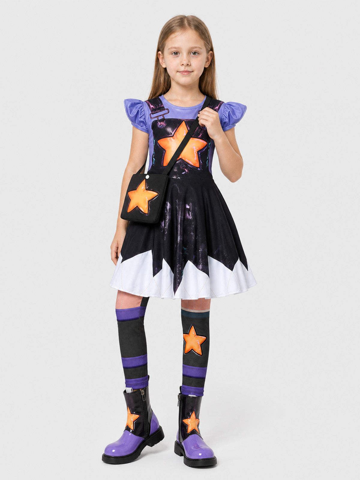 Poppy Playtime Lily Dress with Leggings and Bag Costume Dresses detail
