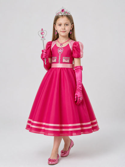 Poofy Princess Dress with Crown and Accessories Costume Dresses detail
