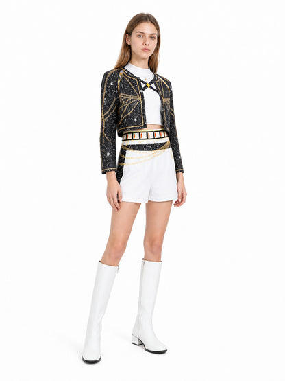 Cosplay Costume with Jacket, Vest, and Shorts