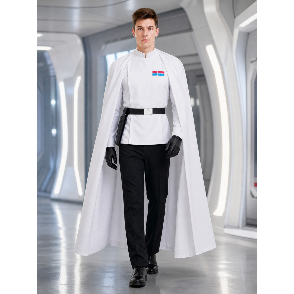 Cosplay Costume with Cape, Belt, and Gloves lifestyle