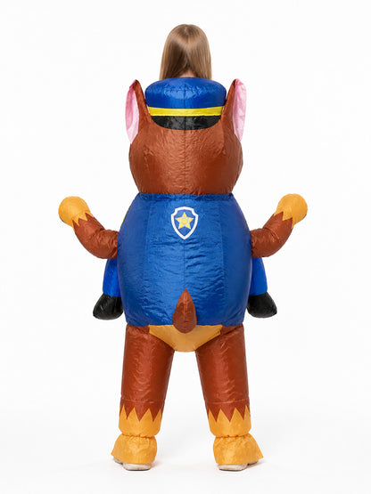 Inflatable Police Dog Costume for Parties back view