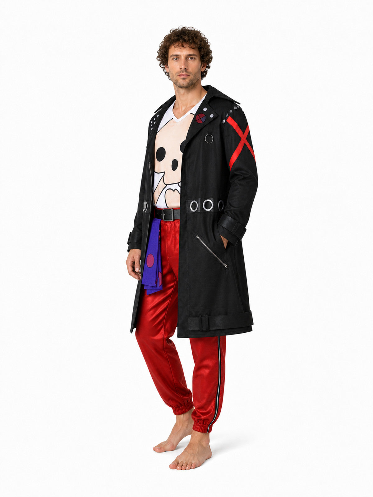 Anime-Print Carnival Costume, Jacket, Top, Pants Costumes detail