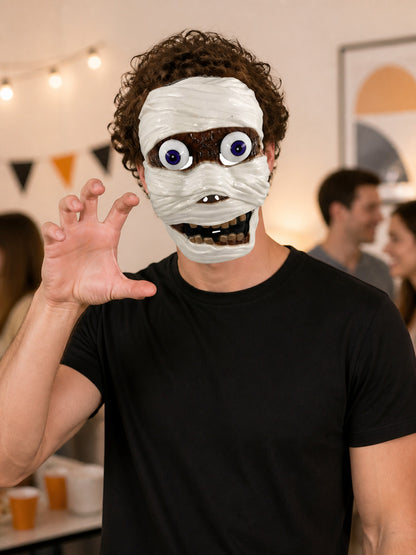 Mummy Carnival Mask for Halloween and Cosplay lifestyle view