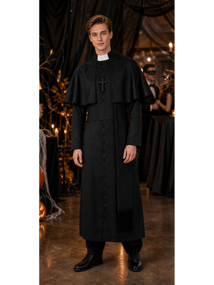 Carnival Priest Costume with Cape
