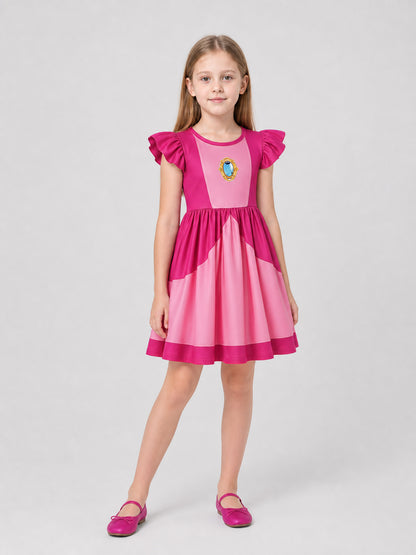 Super Mario Costume Dress with Emblem and Full Skirt Costume Dresses detail