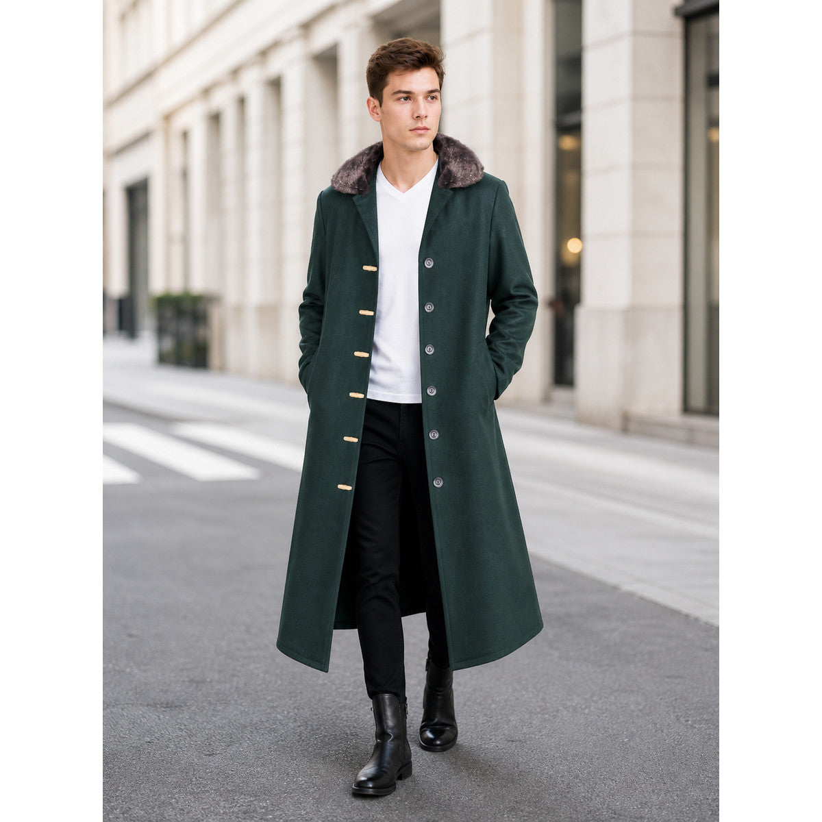 Kuzan One Piece Cosplay Costume: Coat and Hat