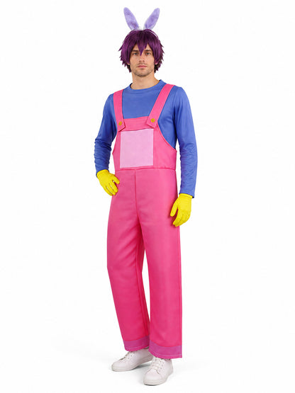 Pomni Clown Cosplay Costume with Wig