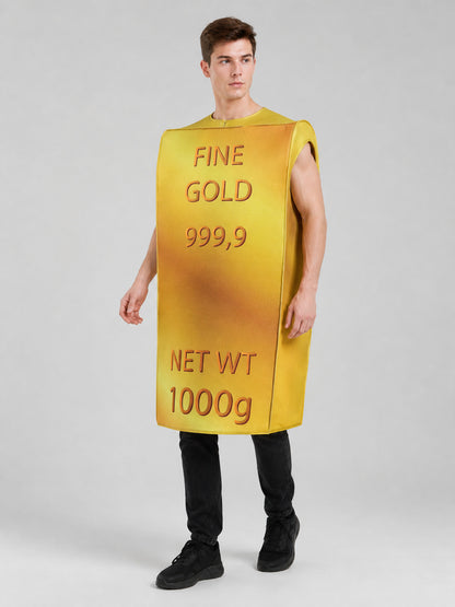 Gold Bar Costume Tunic for Parties