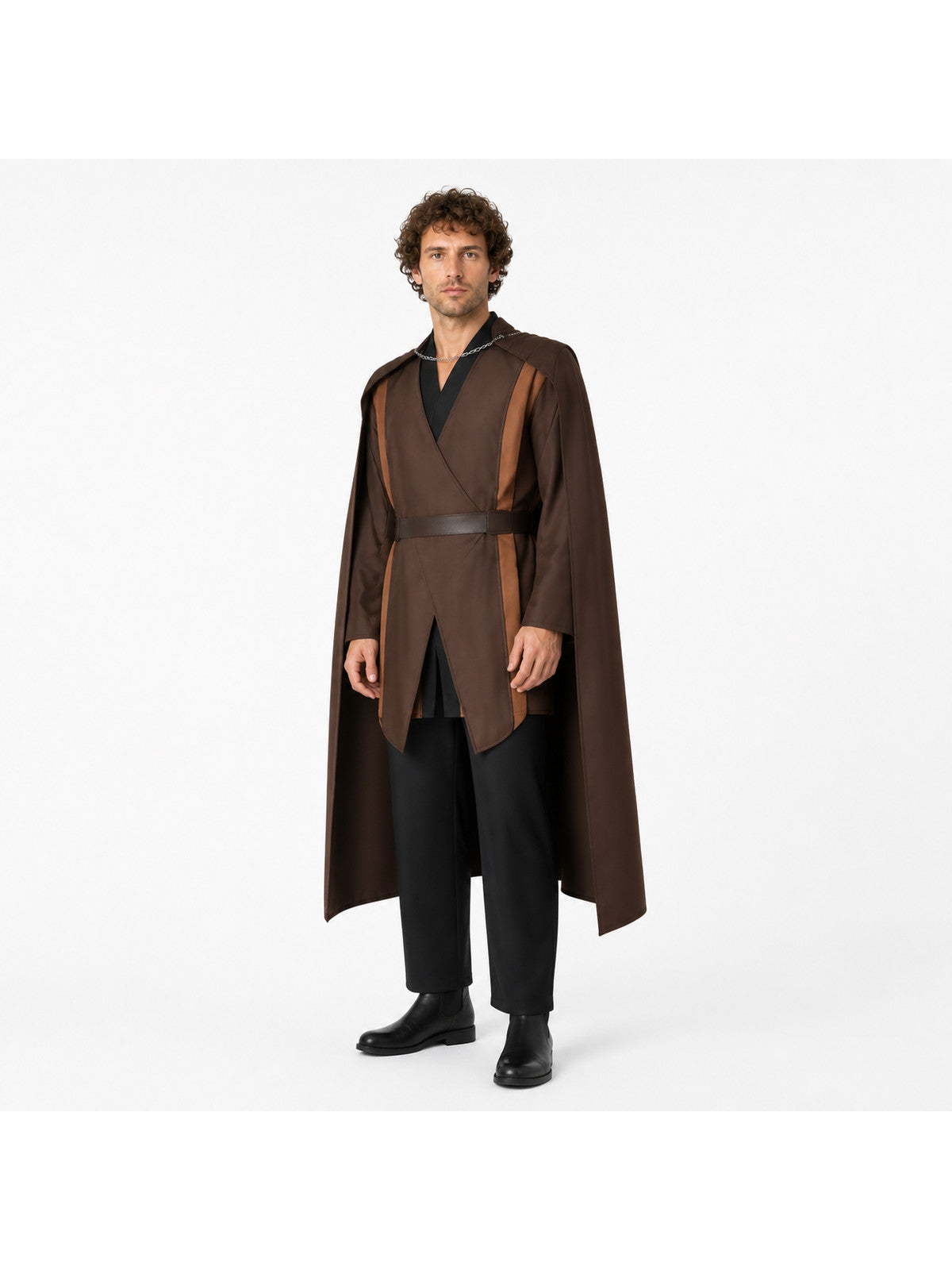 Count Dooku Cosplay Costume with Cloak and Belt Costume Capes detail