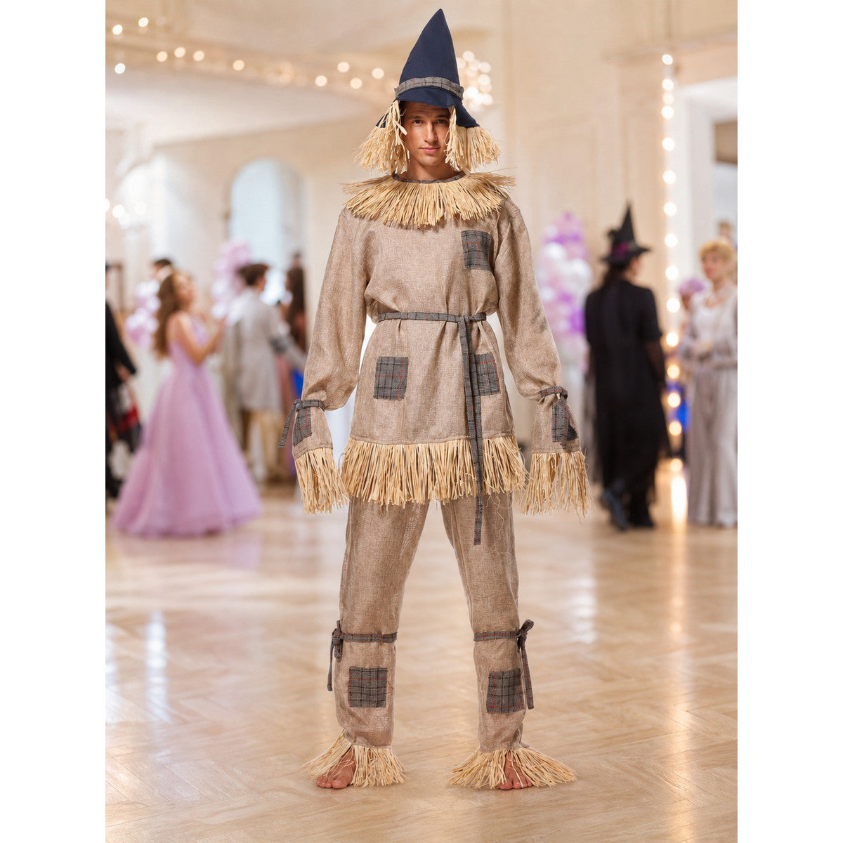 Straw Scarecrow Costume for Stage Performances