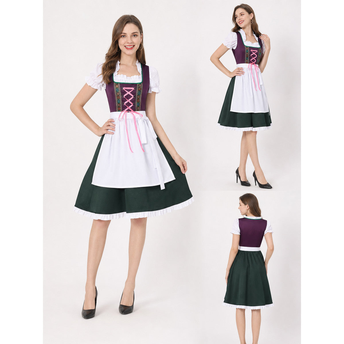 Dirndl costume dress for Halloween and Oktoberfest lifestyle view