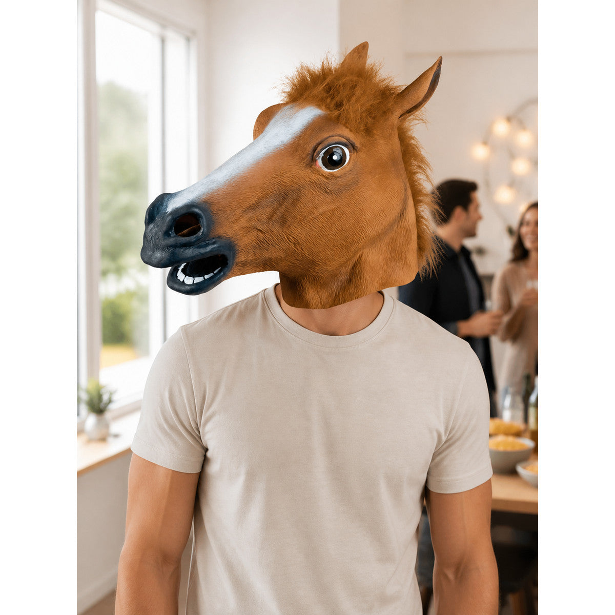 Halloween Horse-Head Carnival Headpiece lifestyle view