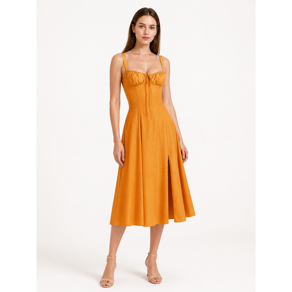 Strappy, fitted dress with a flared skirt Costume Dresses detail