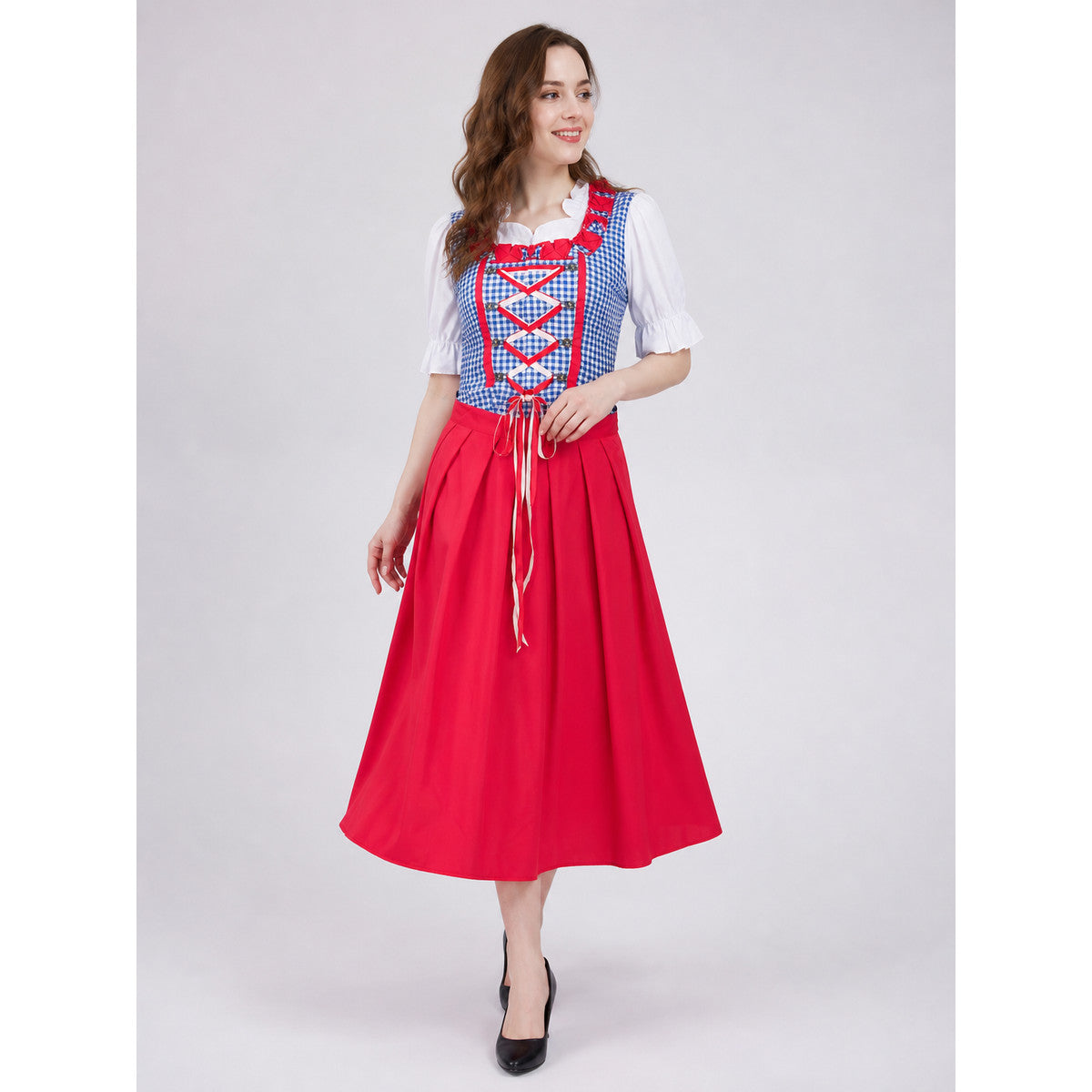 Oktoberfest Dress with Lacing and Bows