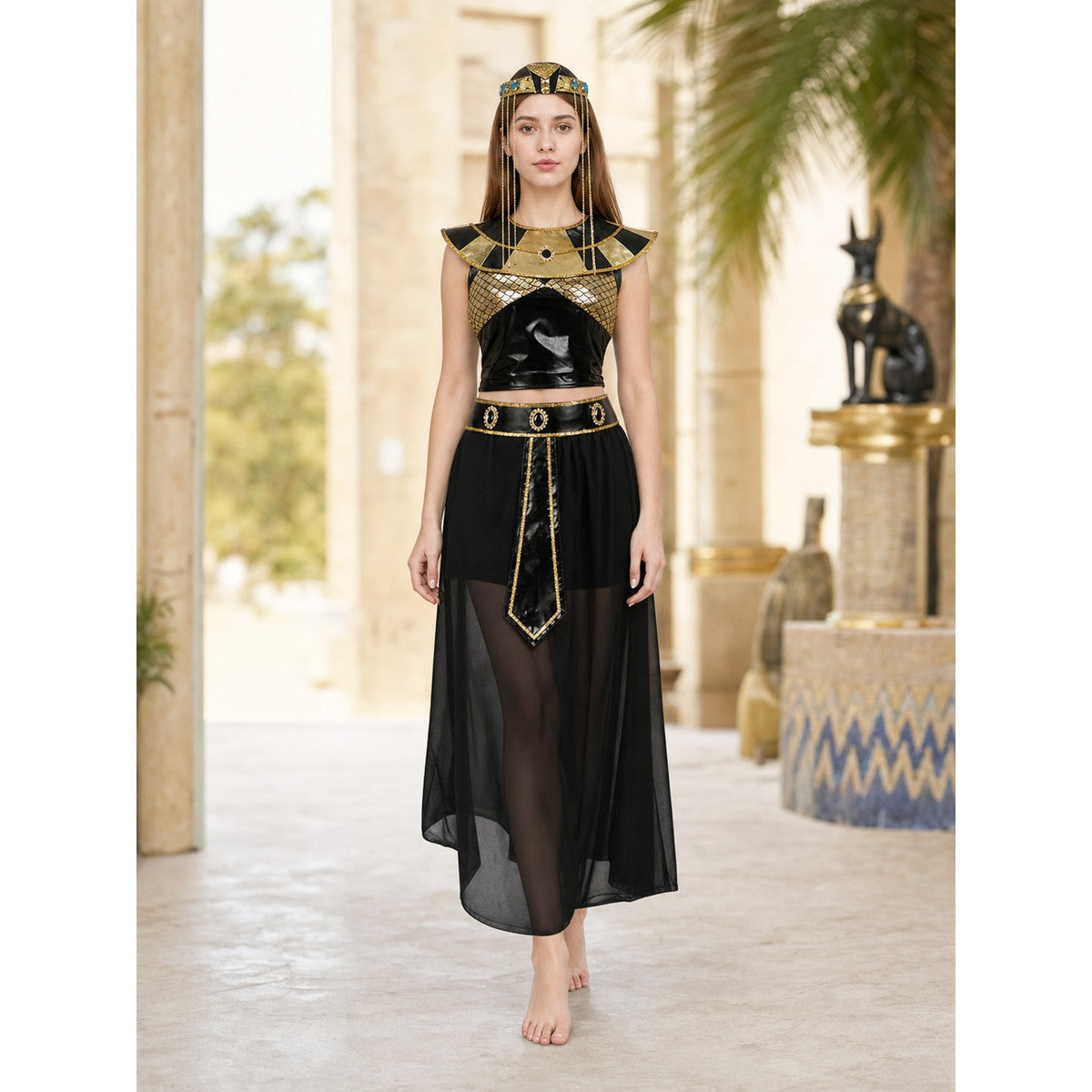 Cleopatra Costume, Egyptian Look, Set lifestyle