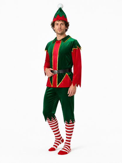 Christmas Elf Costume with Hat and Belt