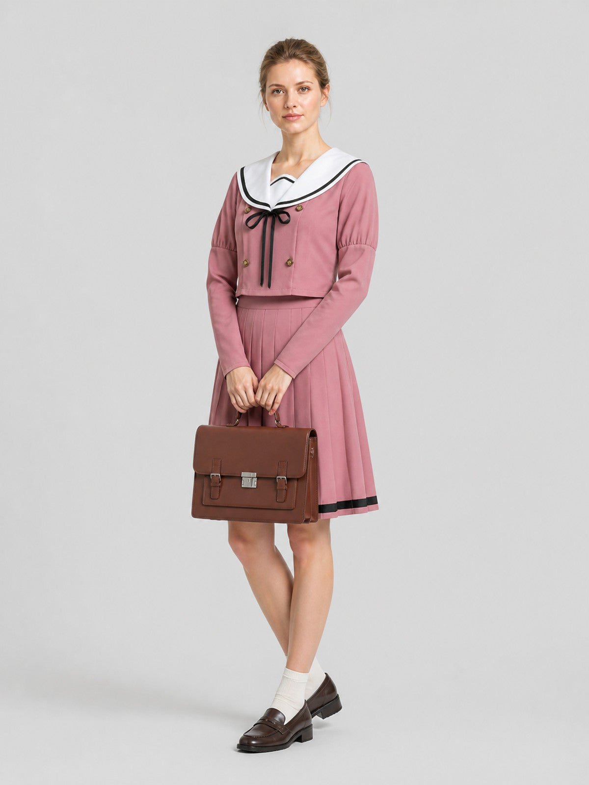 Waguri Kaoruko Cosplay Costume, School Uniform, Sailor Uniform
