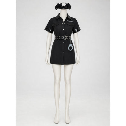 Police Uniform Costume with Shorts and Cap