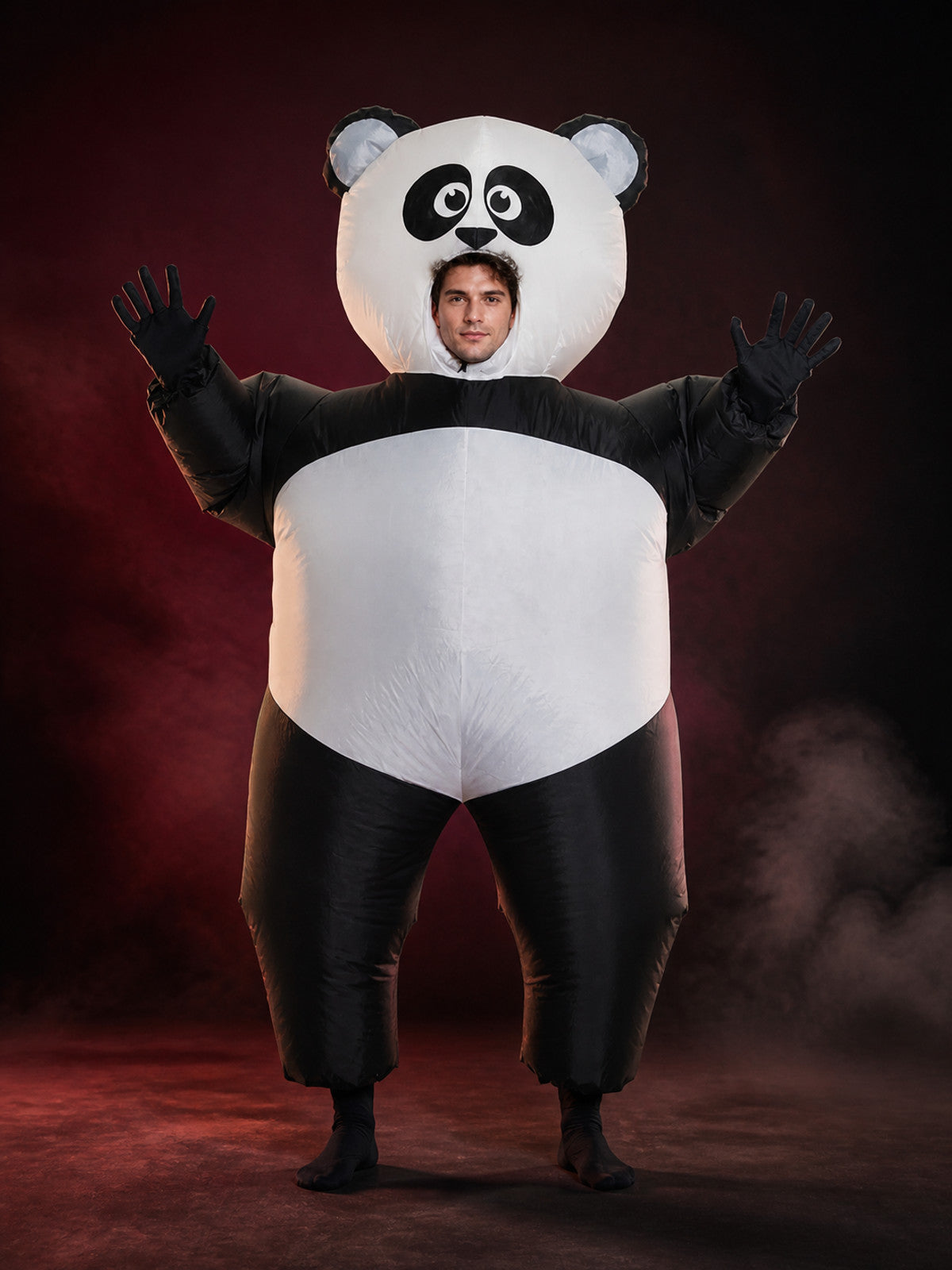 Unisex Panda Inflatable Costume, Funny Cartoon Animal Halloween Suit main product view