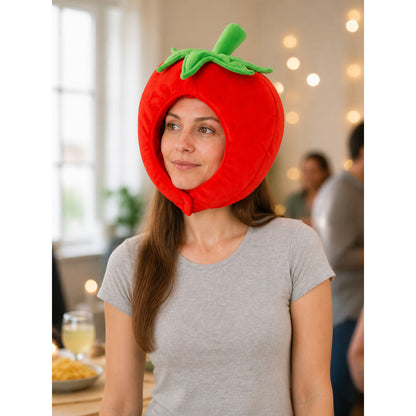 Red Tomato Halloween Carnival Headpiece lifestyle view