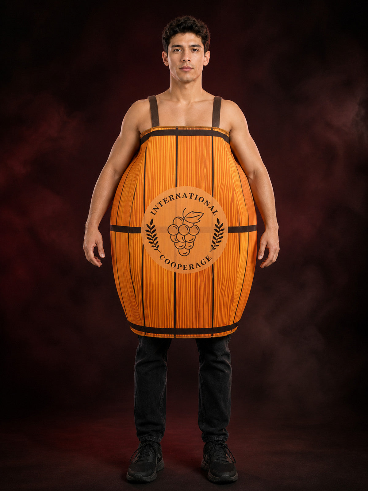 Halloween Barrel Costume with Round Emblems main product view