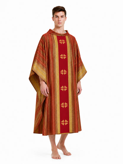 Cosplay Robe with Wide Sleeves and Stand Collar