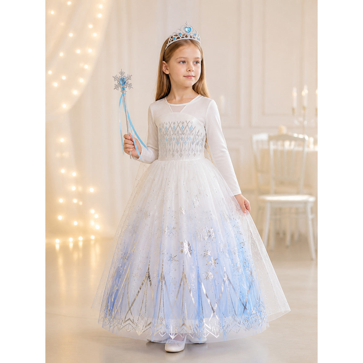 Snow Queen Halloween and Cosplay Costume lifestyle view