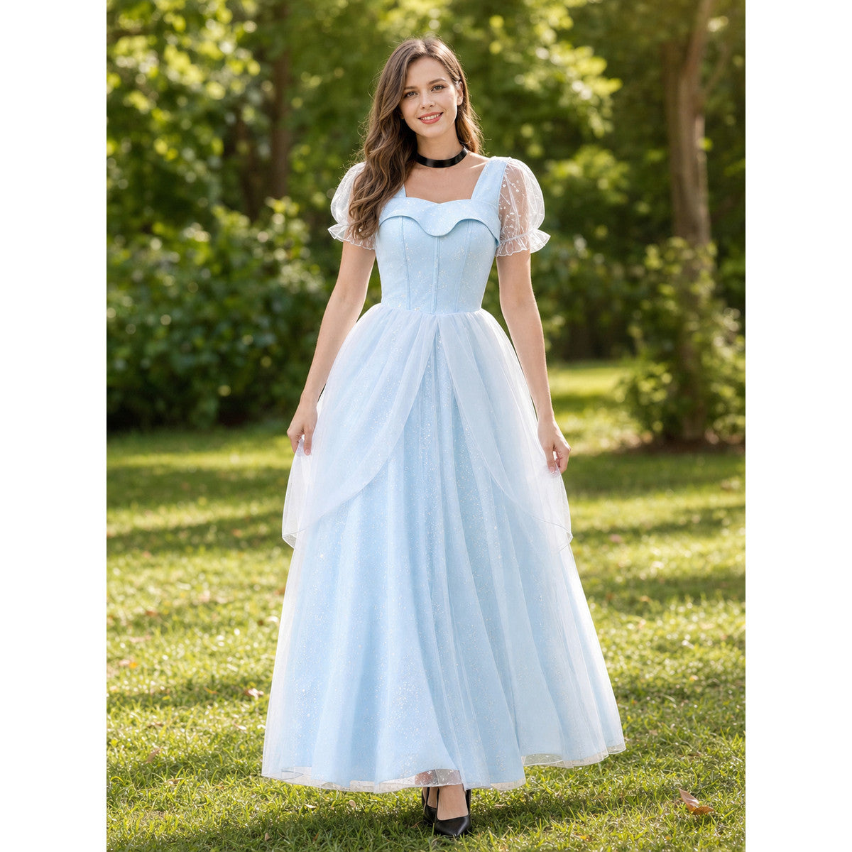 Cinderella Cosplay Costume Dress lifestyle view