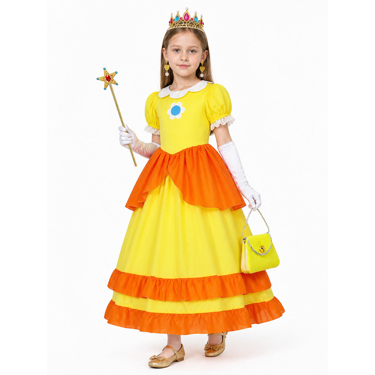 Carnival Dress-Up Costume with Crown and Magic Wand Costume Dresses detail