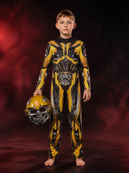 Bumblebee Halloween Costume Jumpsuit with Helmet