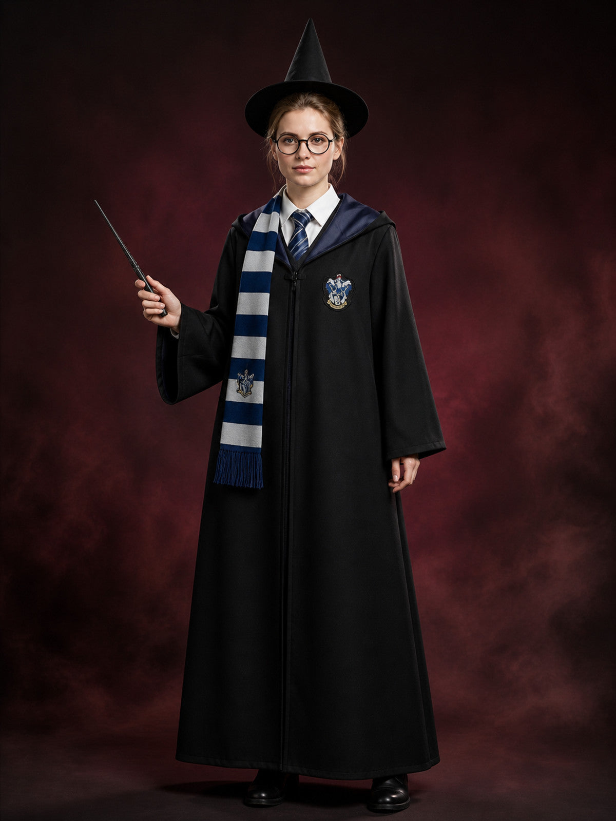 Ravenclaw Hooded Robe and Hat for Halloween