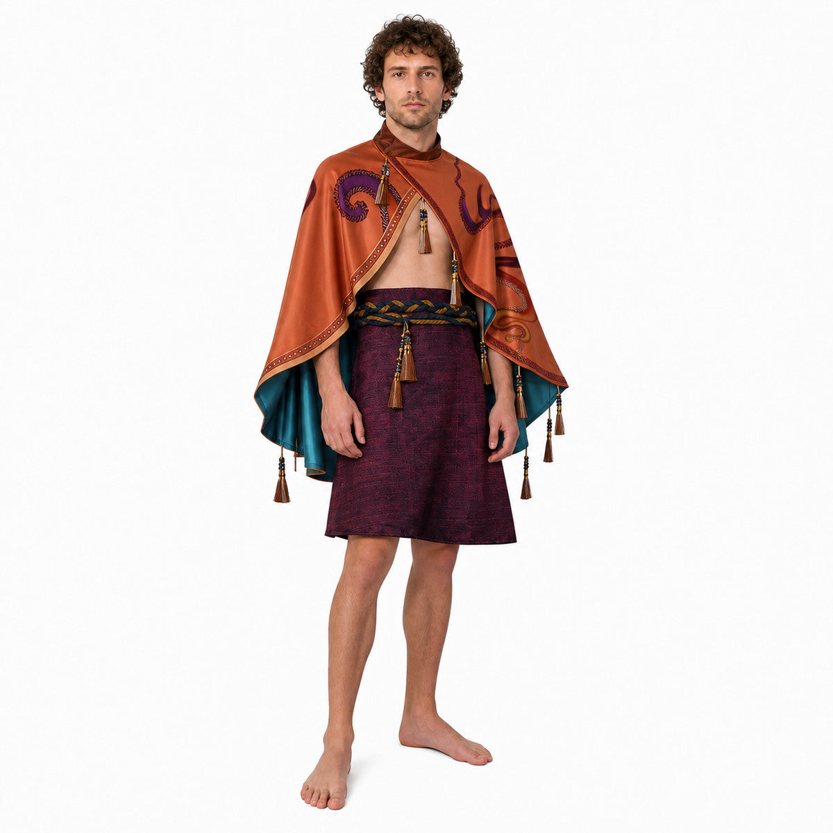 Avatar 3 Cosplay Costume with Cape, Apron, and Belt Costume Capes detail