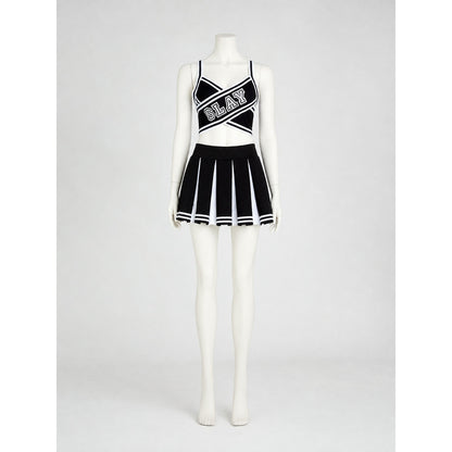 Cheerleading-Style Performance Costume, Top and Skirt