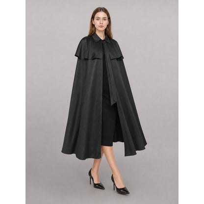 Black Dress with Cape and Short Sleeves occasion guide
