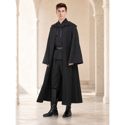 Costume set with a long robe and hood lifestyle view