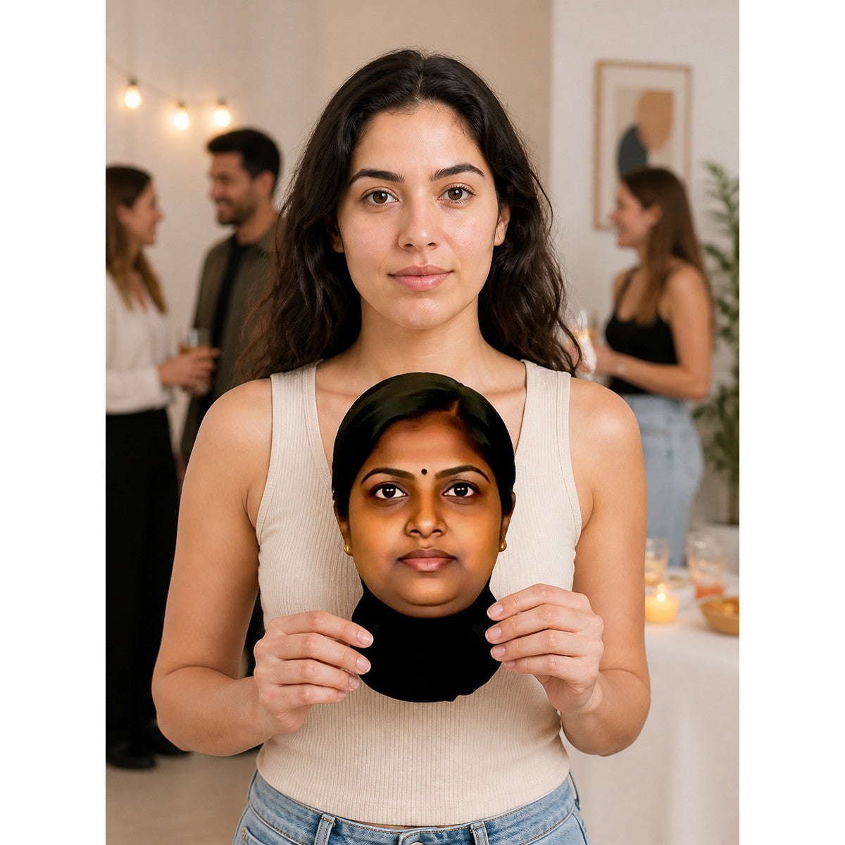 Realistic Carnival Mask for Halloween and Cosplay lifestyle view