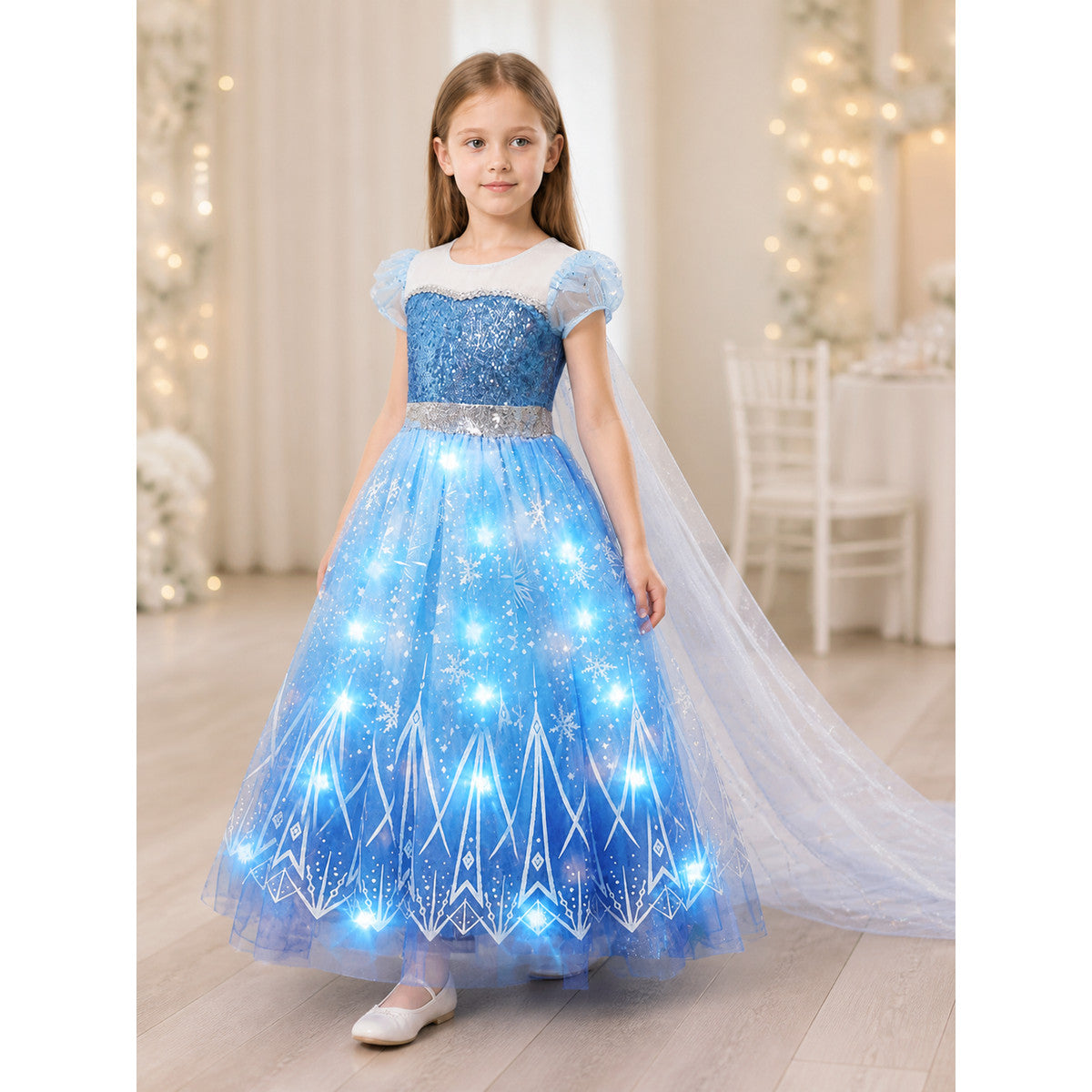 Light-Up Snow Queen Costume lifestyle view