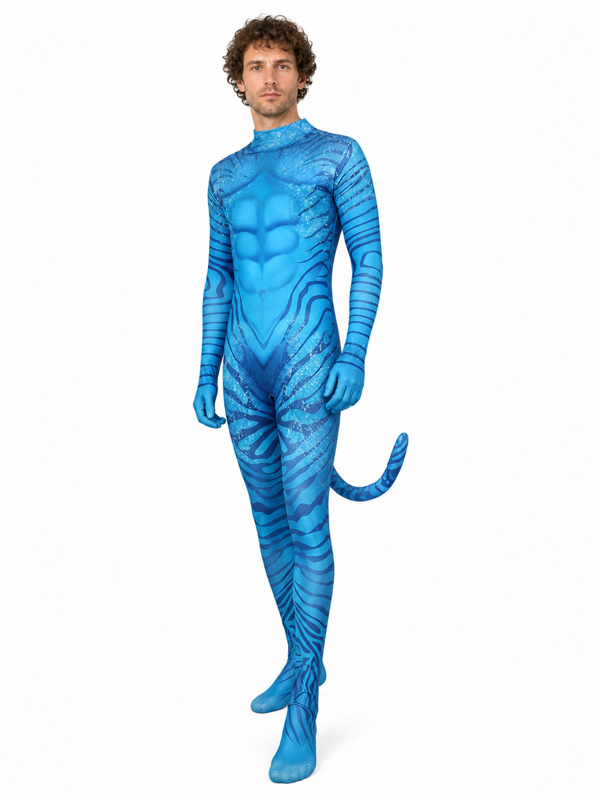 Avatar Cosplay Jumpsuit with Tail