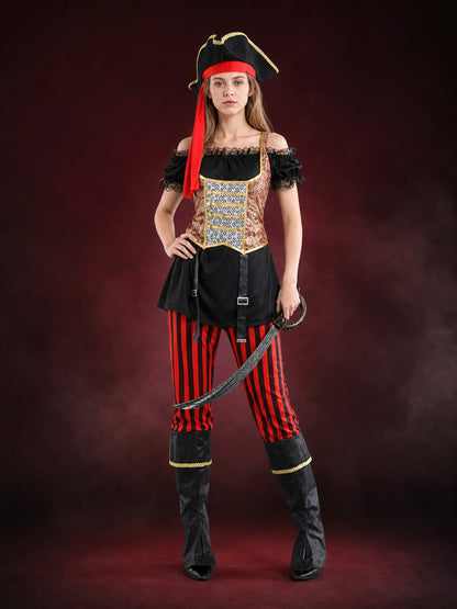 Jack Sparrow-Style Pirate Costume for Halloween main product view