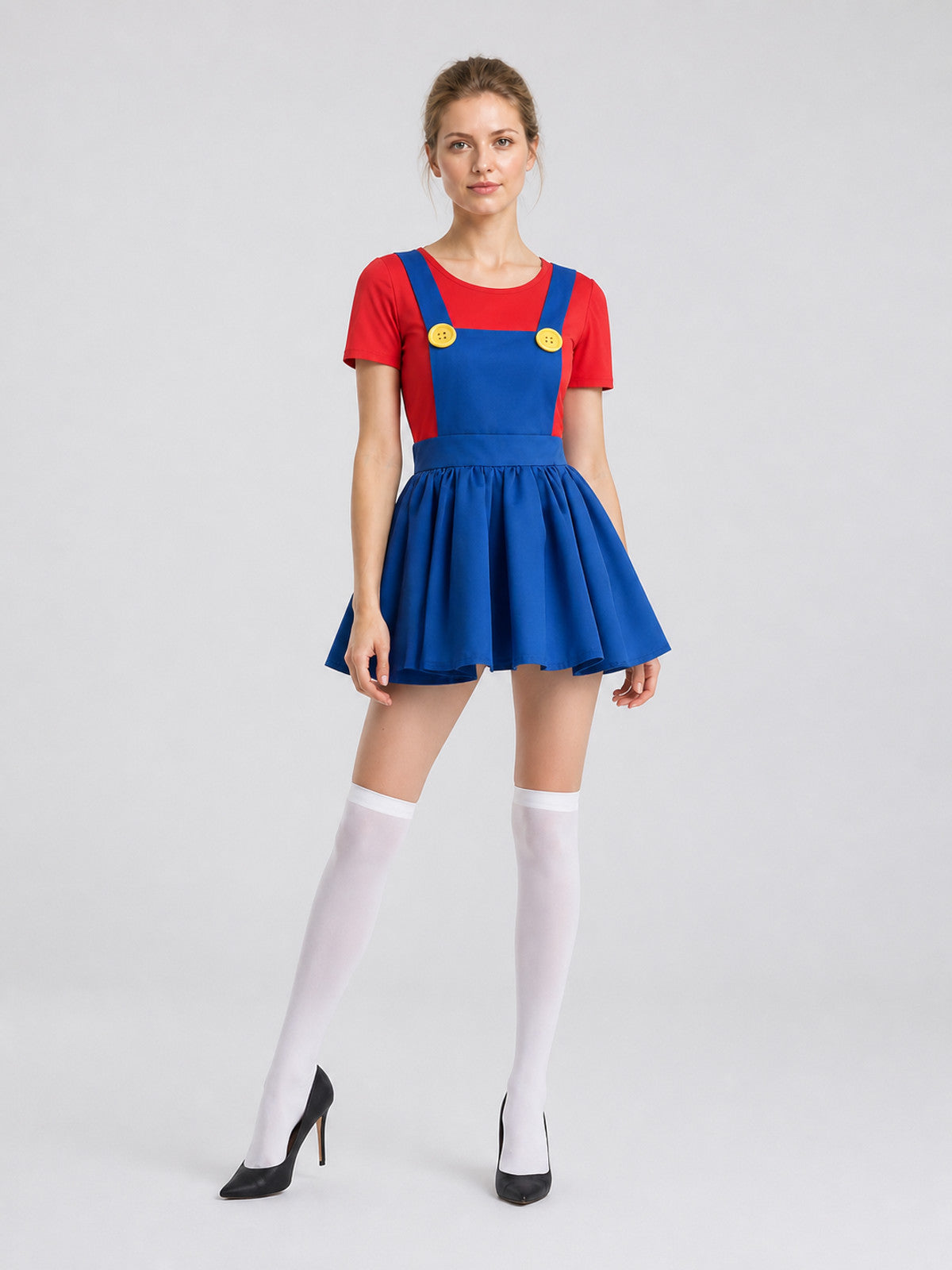 Mario Carnival Dress, Red and Blue Cosplay Costume