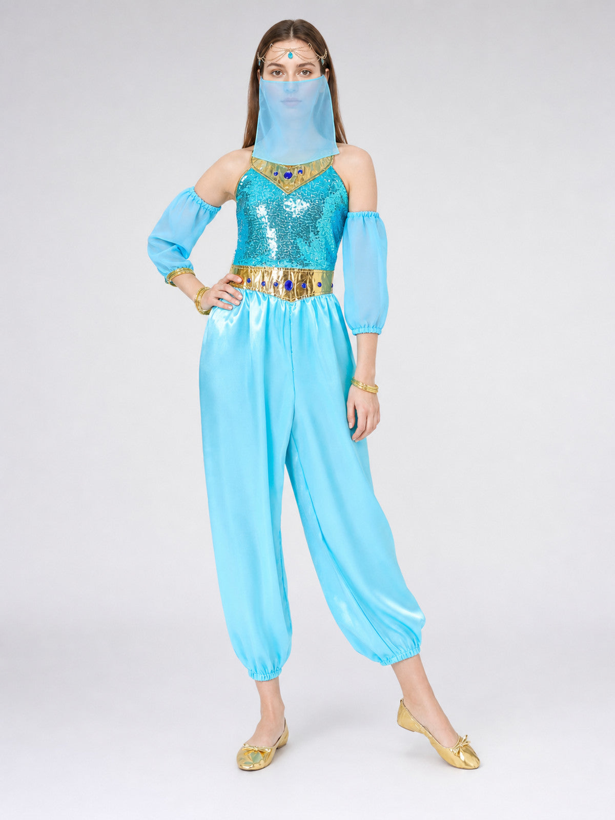 Arabic-Style Princess Costume with Veil
