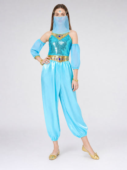 Arabic-Style Princess Costume with Veil