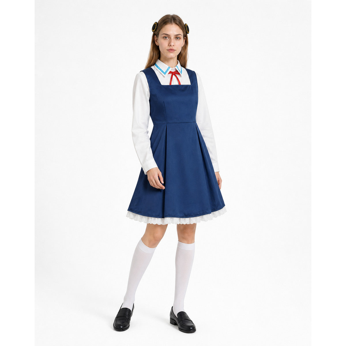 Cosplay costume with dress, shirt, and accessories lifestyle